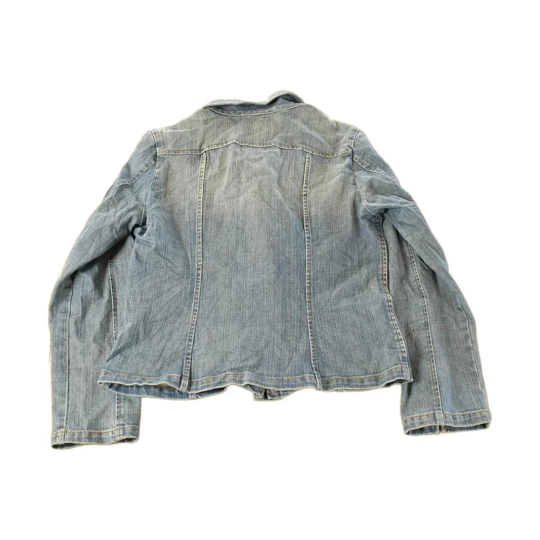 Vintage Y2K Talbots Denim Trucker Jean Jacket Women's Small from propervintagecanada