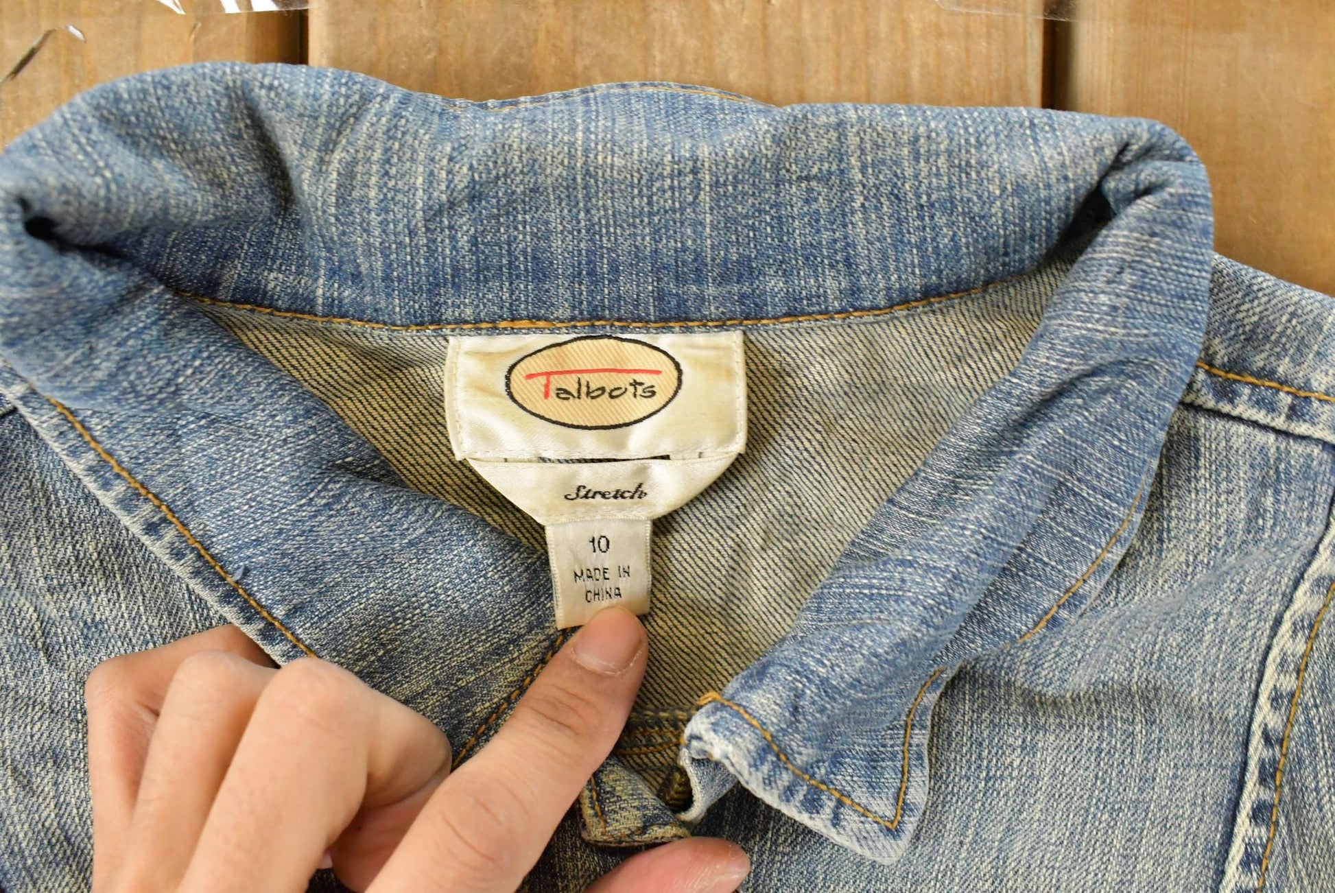 Vintage Y2K Talbots Denim Trucker Jean Jacket Women's Small / Denim Jacket / 2000s Coat / Chic Fashion from propervintagecanada