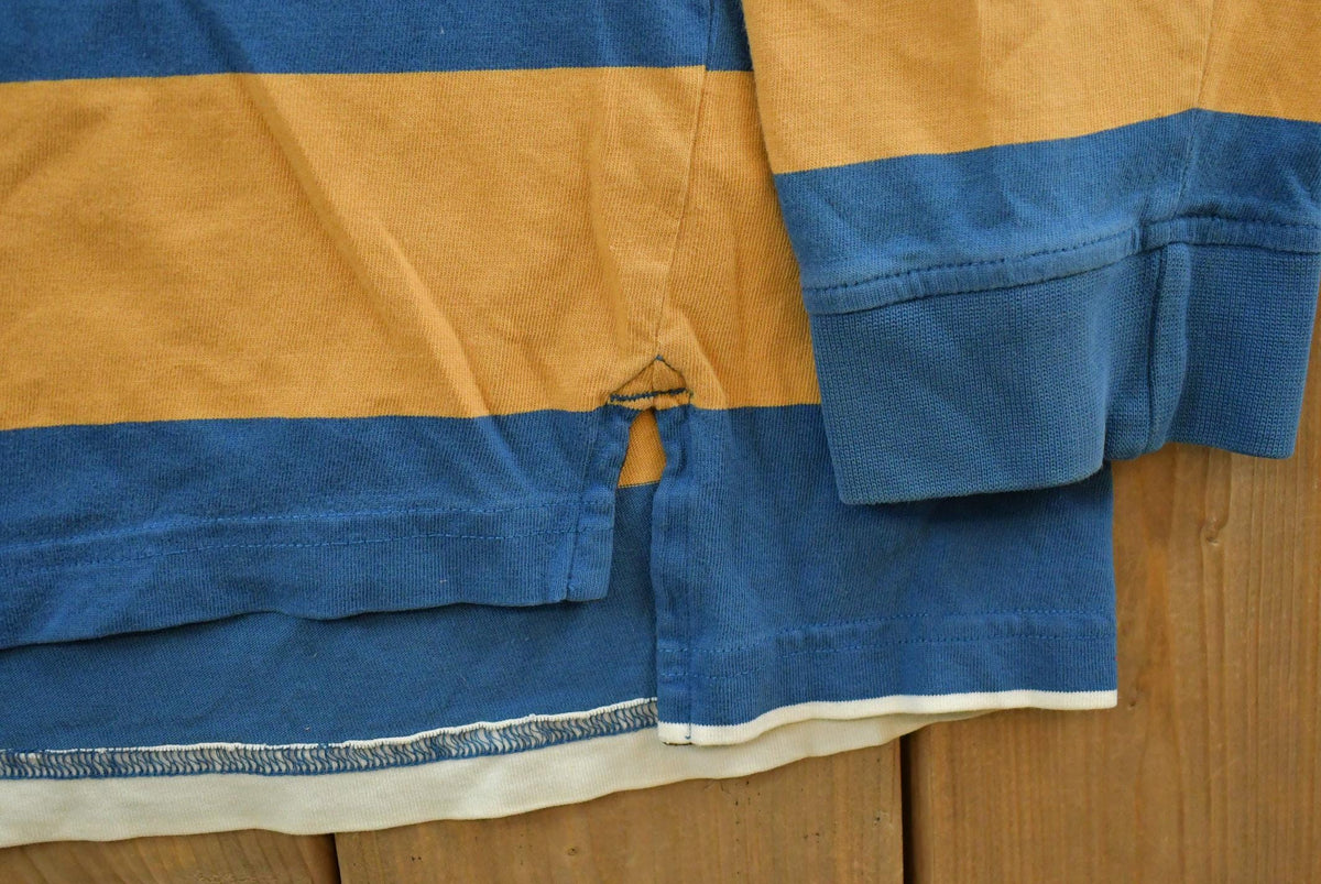Vintage Y2K Timberland Striped Longsleeve Polo Shirt Men's L from propervintagecanada