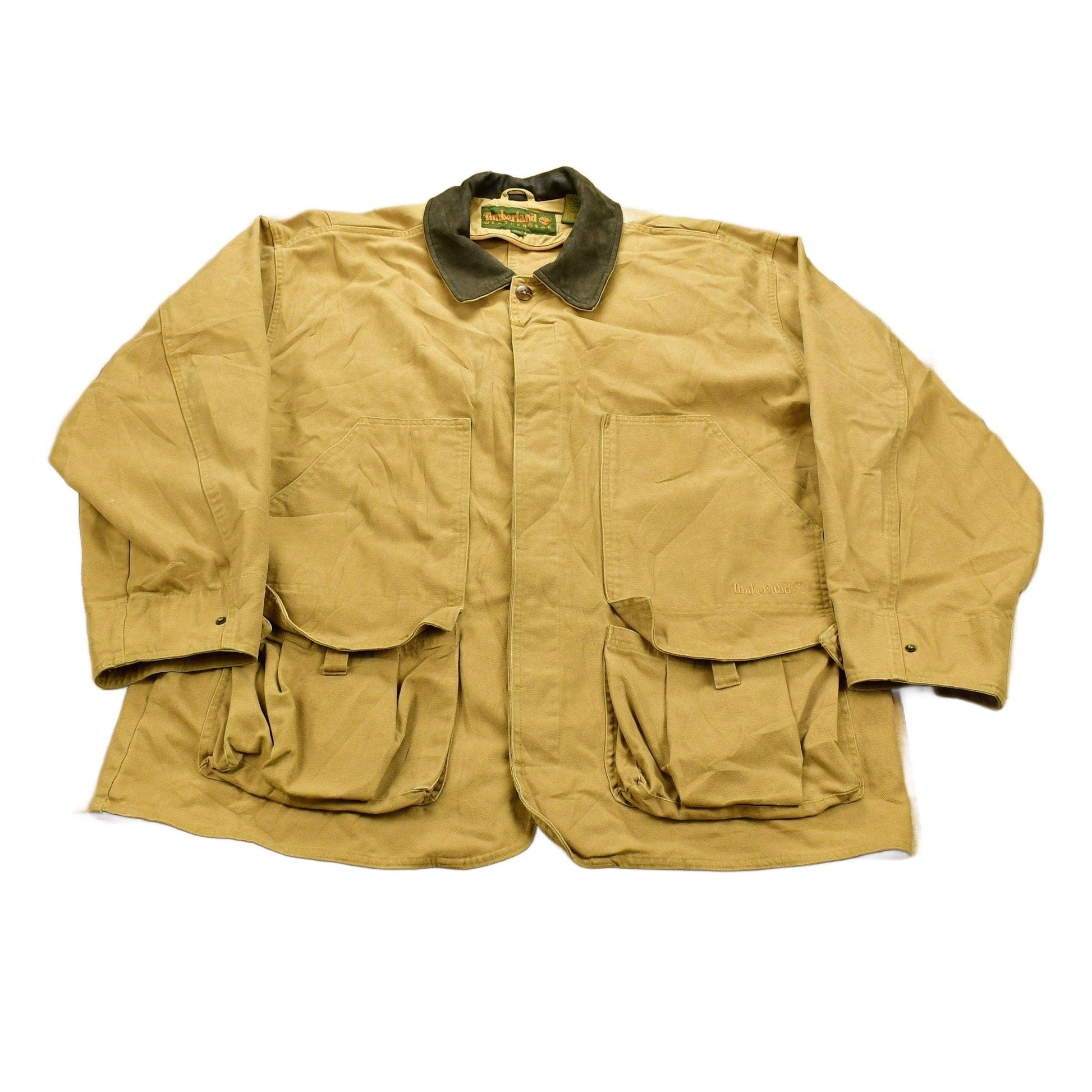 Vintage Y2K Timberland Weather Gear Beige Jacket Men's 2XL from propervintagecanada
