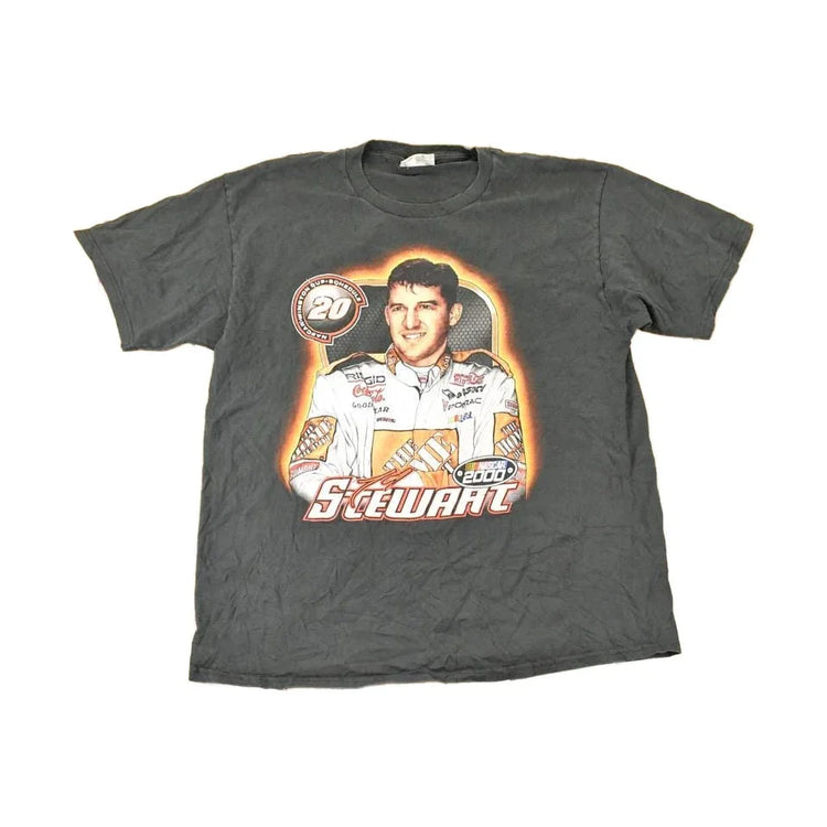 Vintage Y2K Ty Stewart Souvenir Nascar Winston Cup Travel T-Shirt Men's XL from propervintagecanada