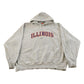 Vintage Y2K University of Illinois Nike Middle Swoosh Hoodie Sweatshirt Men's 2XL from propervintagecanada