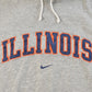 Vintage Y2K University of Illinois Nike Middle Swoosh Hoodie Sweatshirt Men's 2XL from propervintagecanada