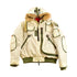 Vintage Y2K White Parasuco Tech Coyote Fur Trim Ski Jacket Men&