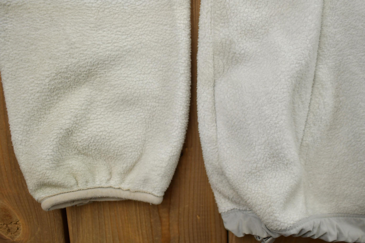 Vintage Y2K Womens The North Face White Grey Denali Fleece Sweater Women's S from propervintagecanada