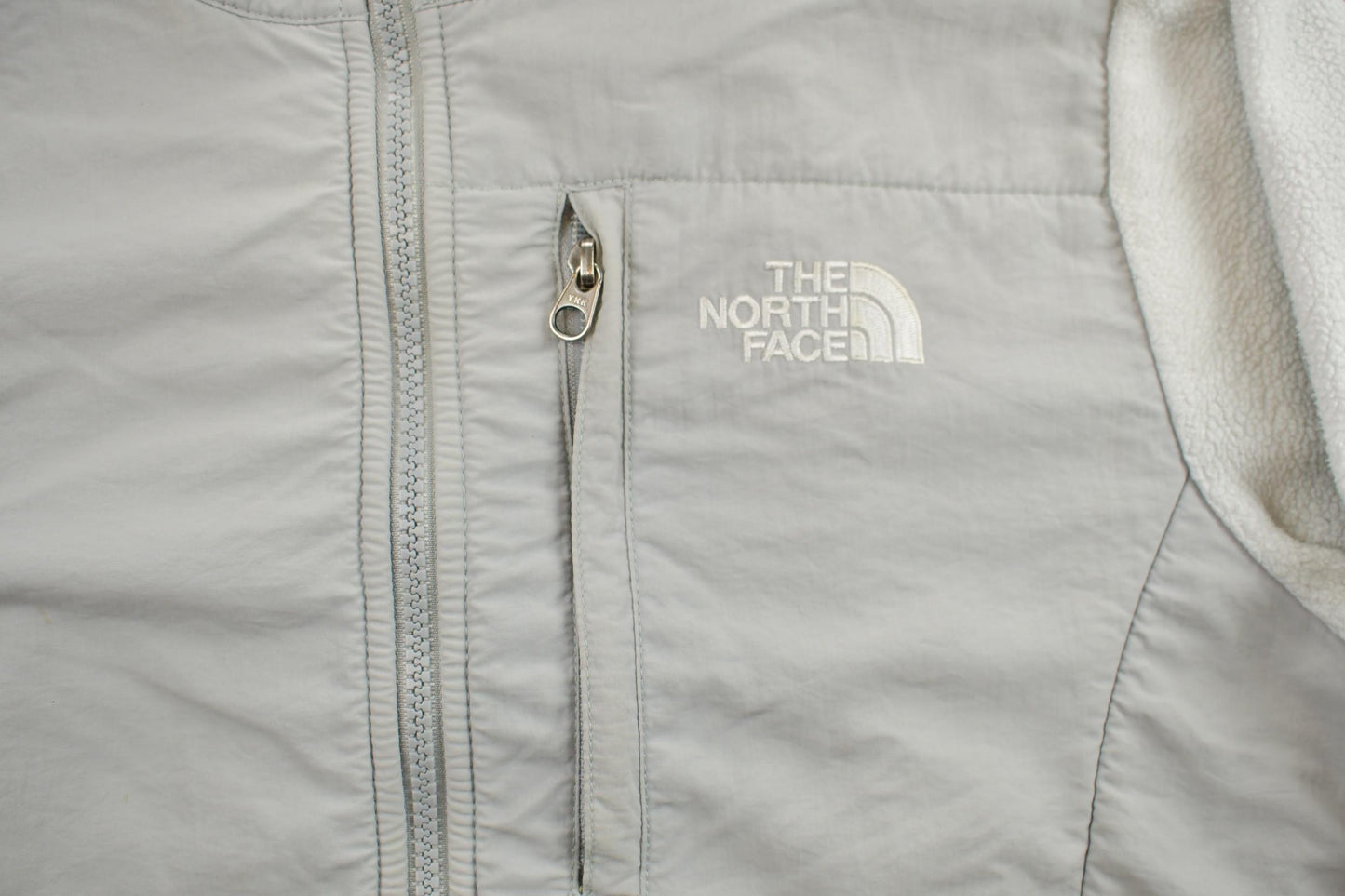 Vintage Y2K Womens The North Face White Grey Denali Fleece Sweater Women's S from propervintagecanada