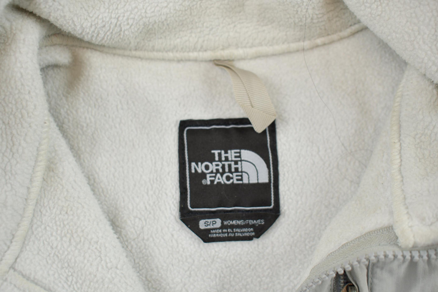 Vintage Y2K Womens The North Face White Grey Denali Fleece Sweater Women's S from propervintagecanada