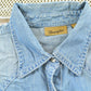 Vintage Y2K Wrangler Denim Button Up Cowboy Shirt Women's XL from propervintagecanada