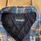 Vintage Y2K Wrangler Western Plaid Button Up Flannel Shacket Mens XL / Quilt Lined / Insulated Shirt Jacket / Cowboy Western Workwear from propervintagecanada