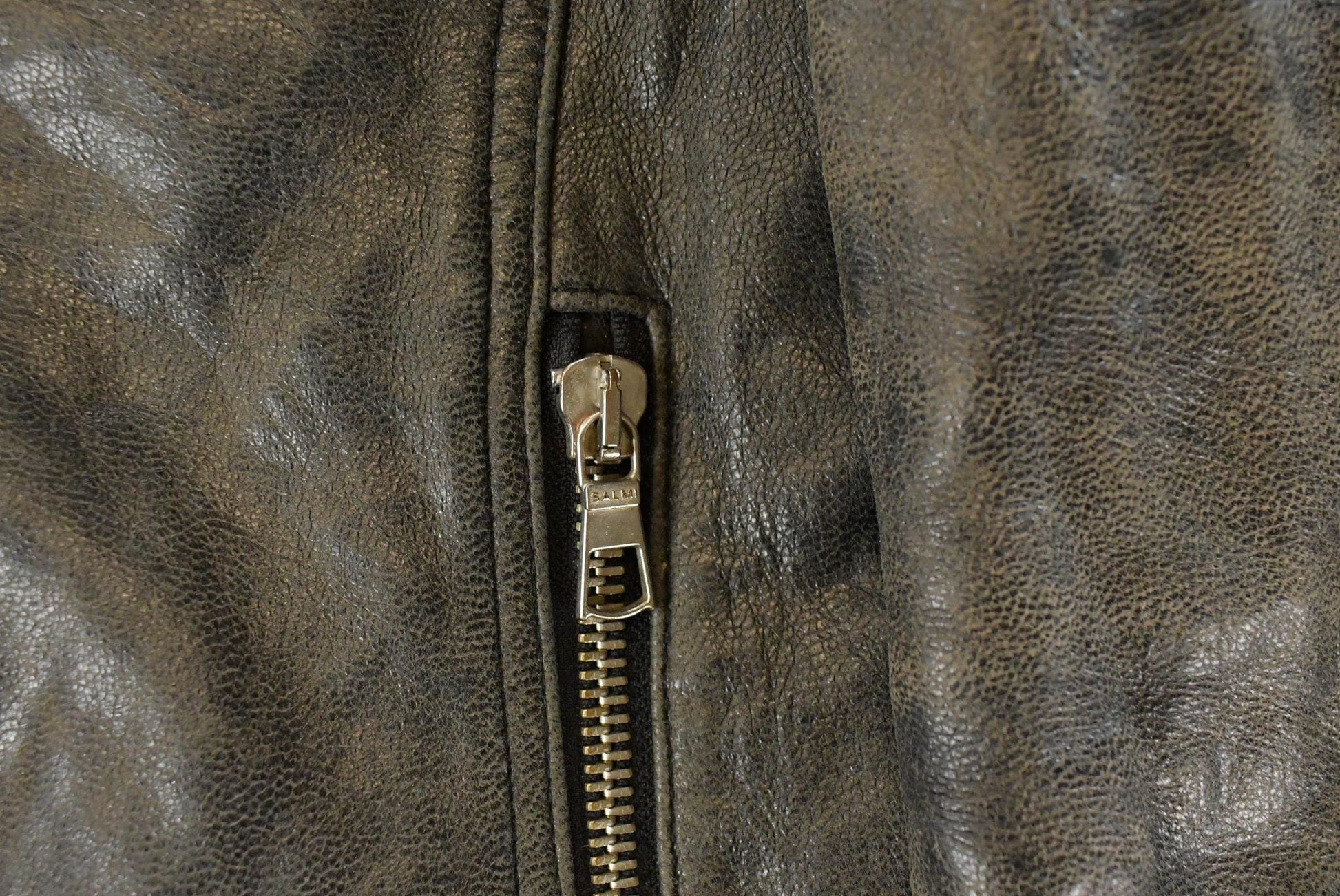 Vintage Y2K Zoul Washed Leather Biker Jacket Women's Small from propervintagecanada