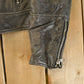 Vintage Y2K Zoul Washed Leather Biker Jacket Women's Small from propervintagecanada