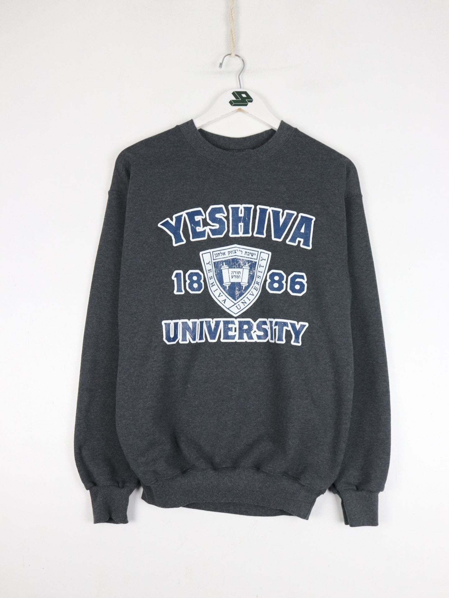 Vintage Yeshiva University Sweatshirt Mens Small Grey College from propervintagecanada