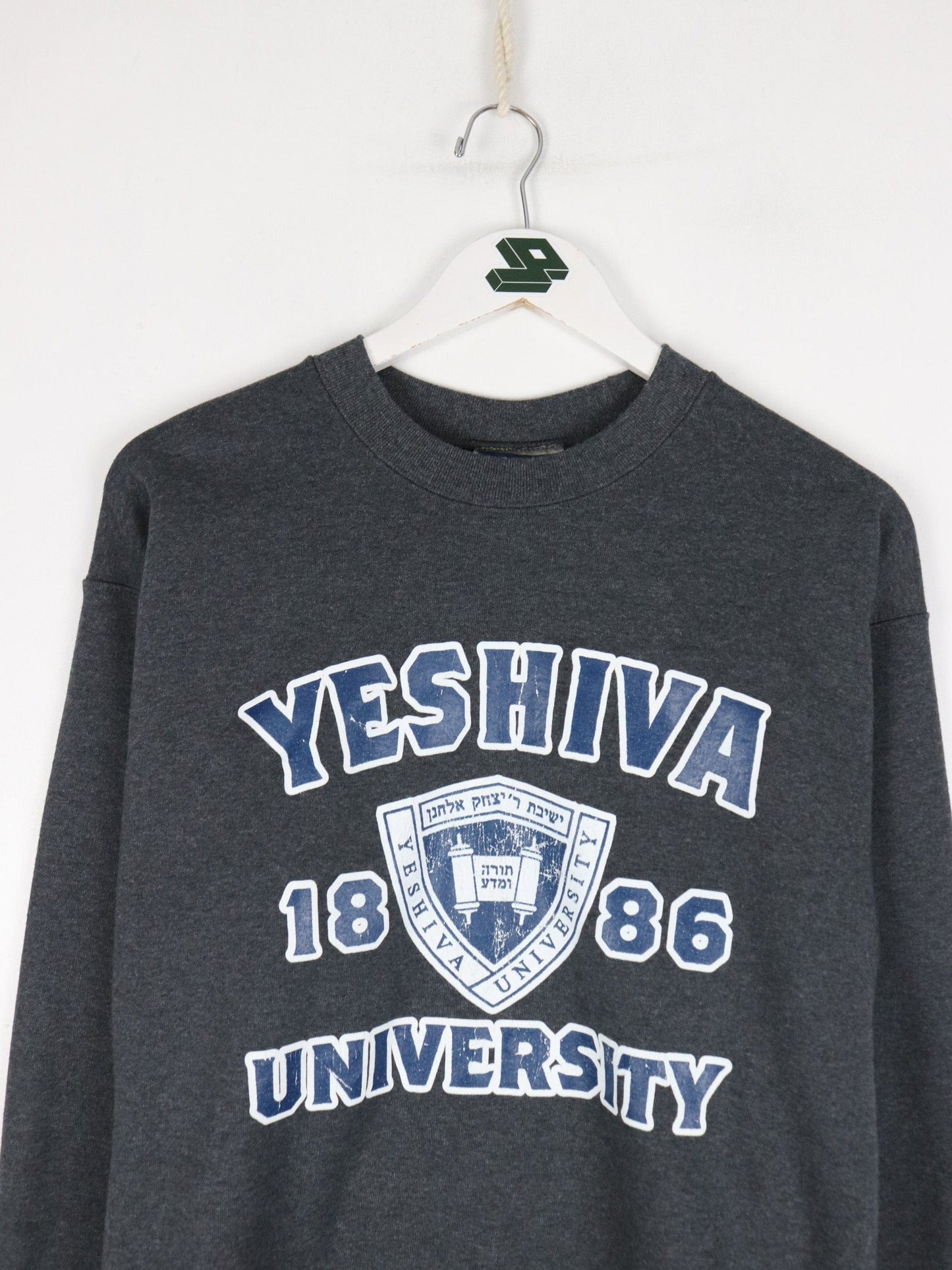 Vintage Yeshiva University Sweatshirt Mens Small Grey College from propervintagecanada