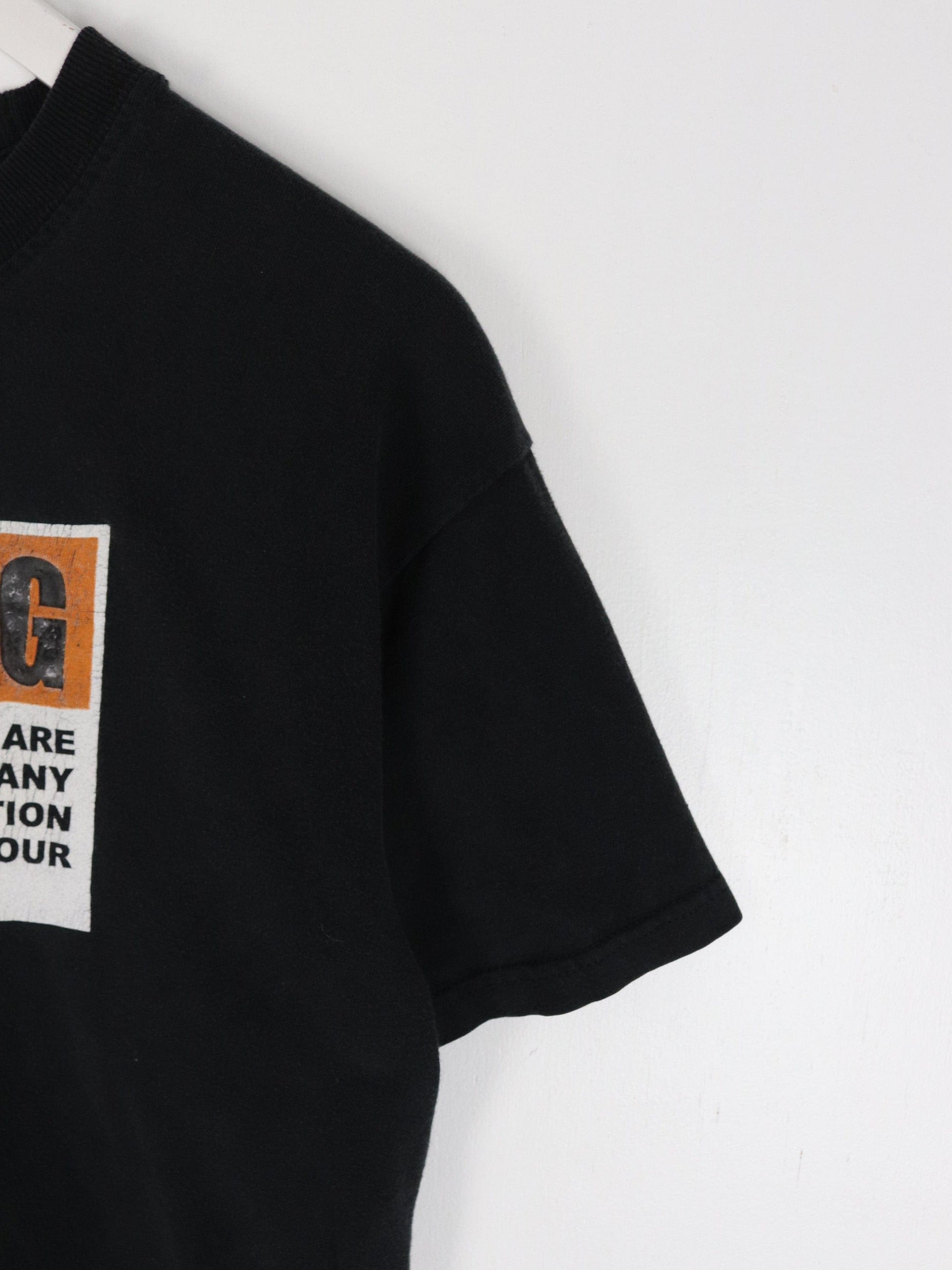 Warning Unstable T Shirt Mens Medium Black Funny