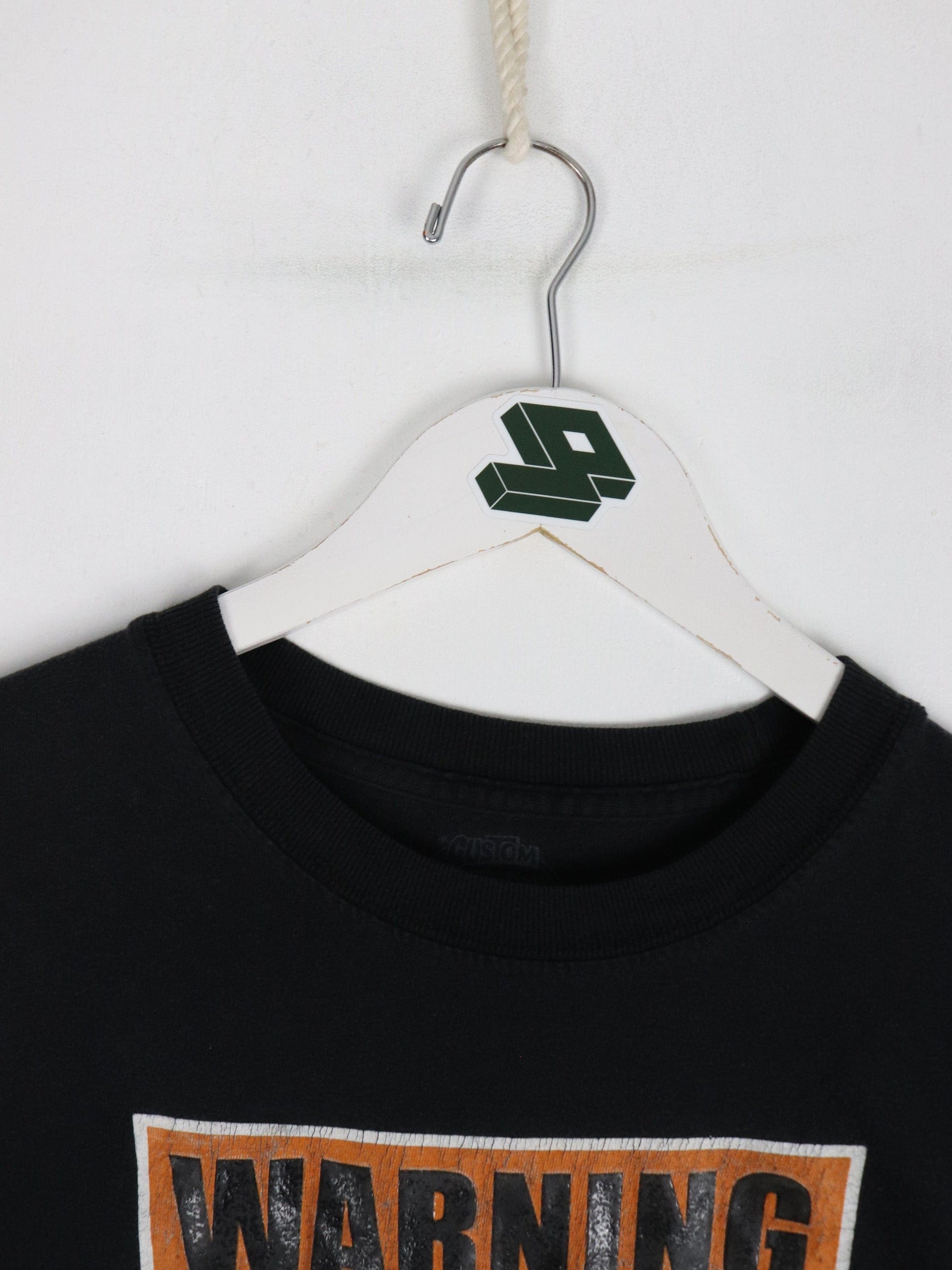 Warning Unstable T Shirt Mens Medium Black Funny