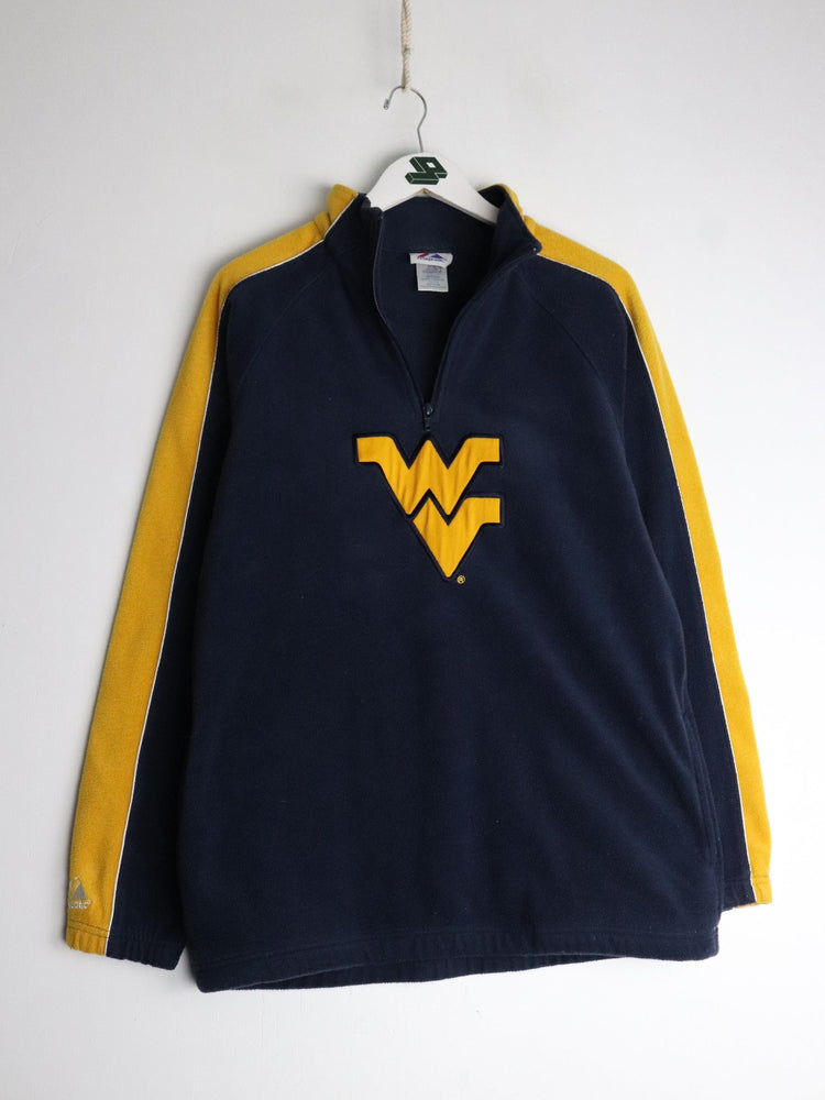 West Virginia Mountaineers Sweater Youth XL Blue Fleece from propervintagecanada