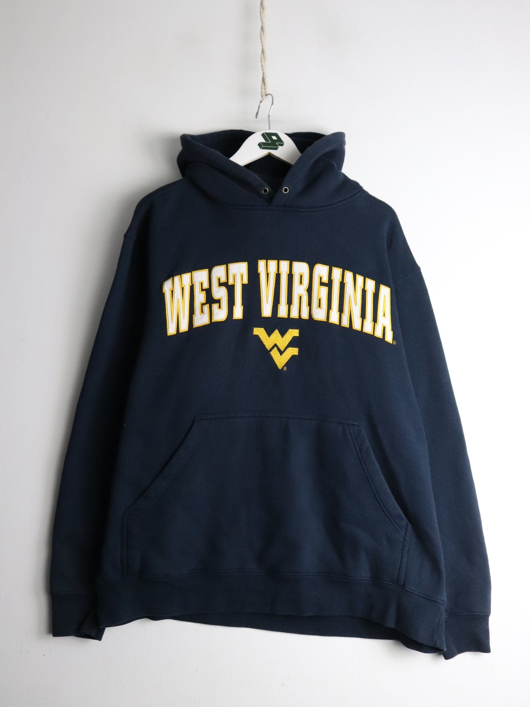 Wester Virginia Mountaineers Sweatshirt Mens XL Blue Hoodie from propervintagecanada