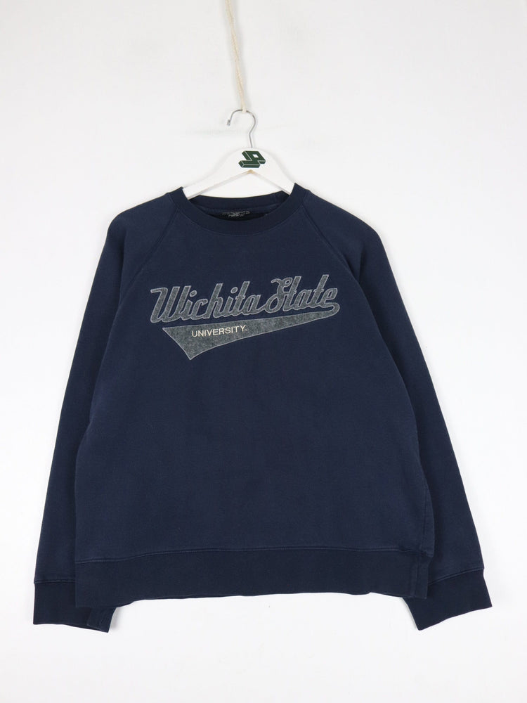 Wichita State University Sweatshirt Fits Mens Medium Blue College from propervintagecanada