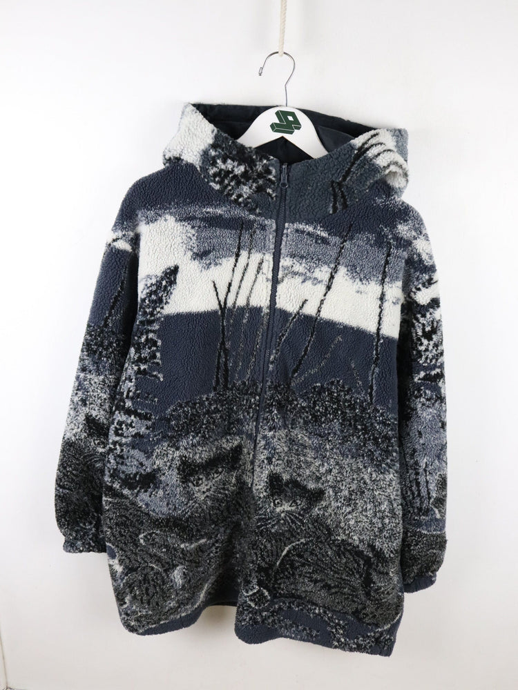 Willow Lane Fleece Jacket Adult 1X Reversible from propervintagecanada