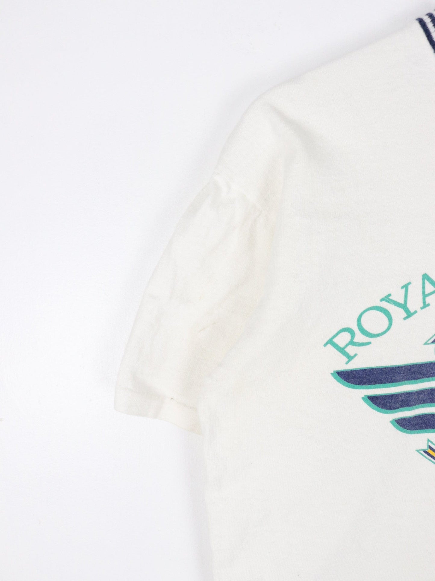 Wilson T-Shirts & Tank Tops Vintage WIlson T Shirt Fits Mens Medium White Royal Yacht Club 90s