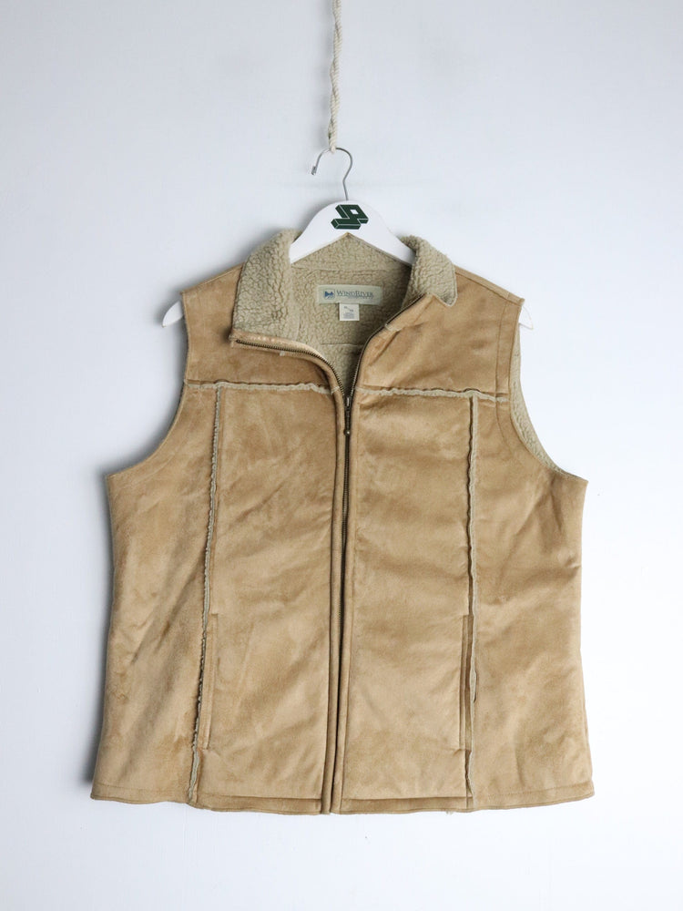 WindRiver Vest Youth XL Beige Jacket from propervintagecanada