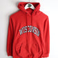Wisconsin Badgers Sweatshirt Mens Small Red Hoodie from propervintagecanada