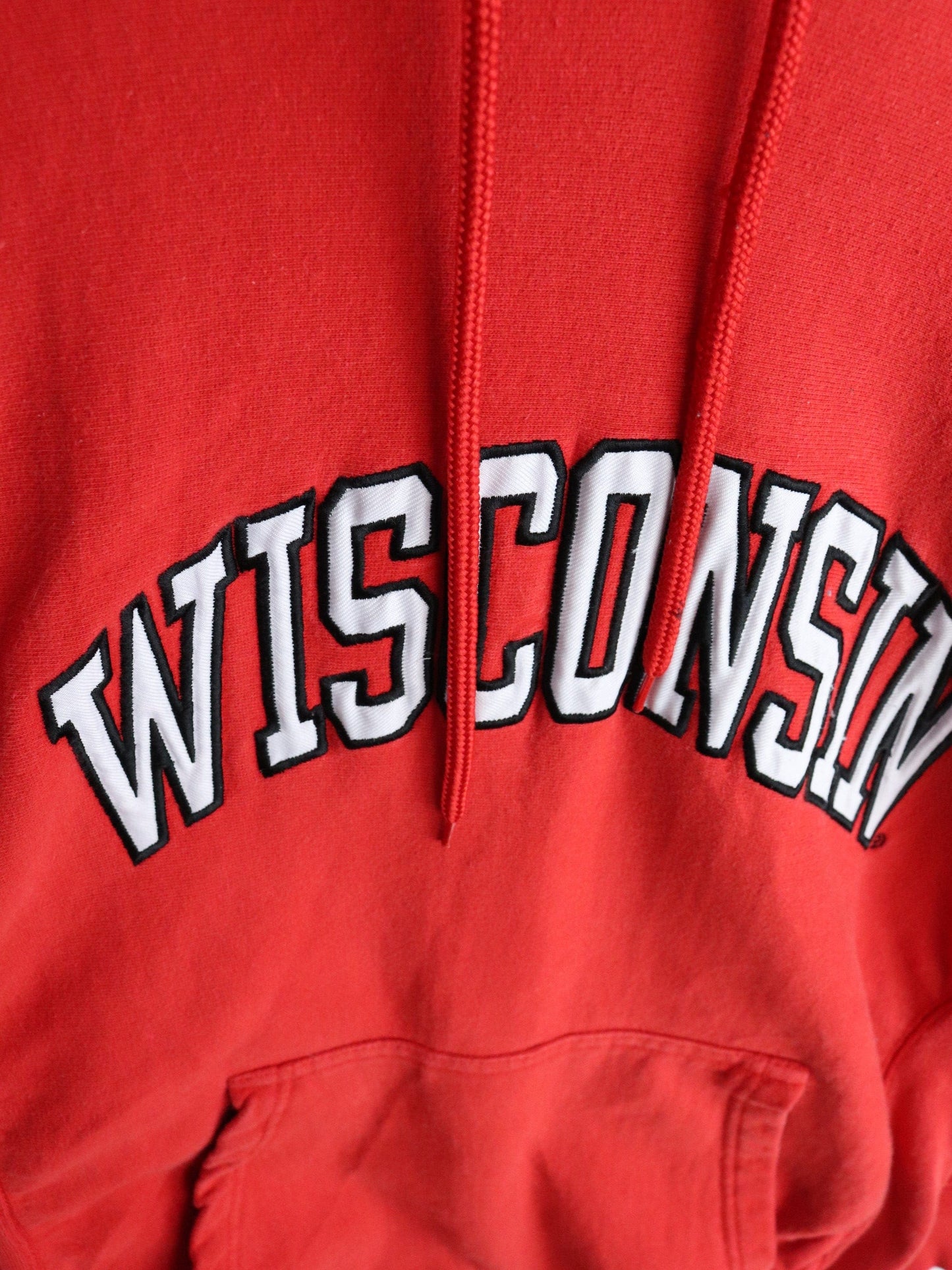 Wisconsin Badgers Sweatshirt Mens Small Red Hoodie from propervintagecanada