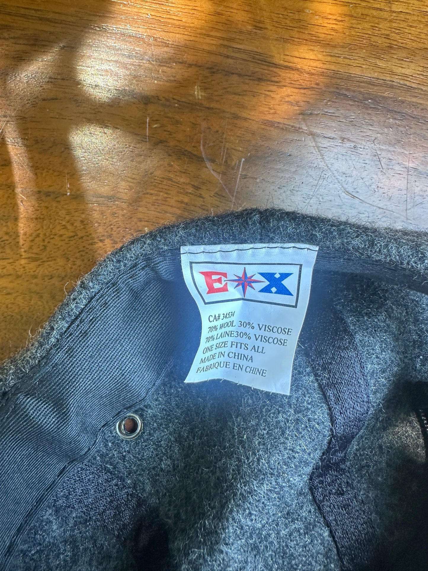 Wool Blend Hat Adult Grey from propervintagecanada