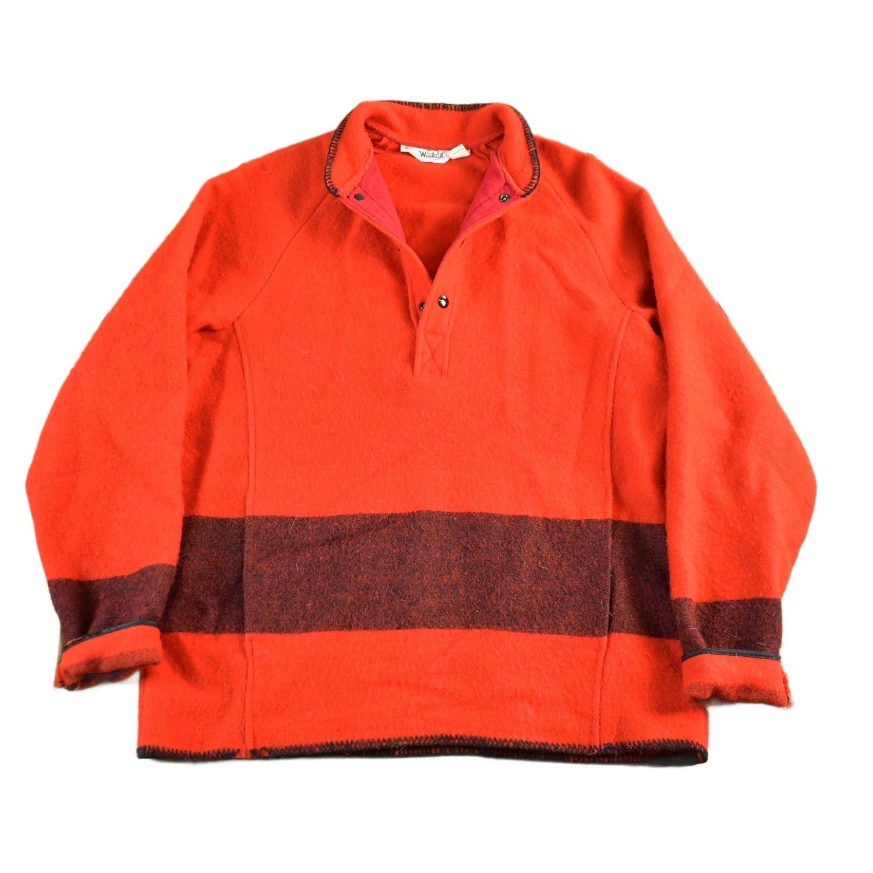 Woolrich Clothing > Gender Neutral Adult Clothing > Hoodies & Sweatshirts > Sweatshirts Vintage 1980s Woolrich Wool Henley Sweater Men's Medium