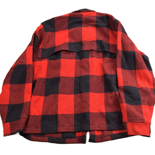 Woolrich Clothing > Men's Clothing > Jackets & Coats Vintage 1980s Woolrich Wool Buffalo Plaid Button Up Shacket Men's Large