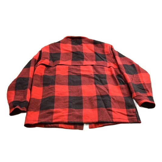 Woolrich Clothing > Men's Clothing > Jackets & Coats Vintage 1980s Woolrich Wool Plaid Zip Up Shacket Men's XL