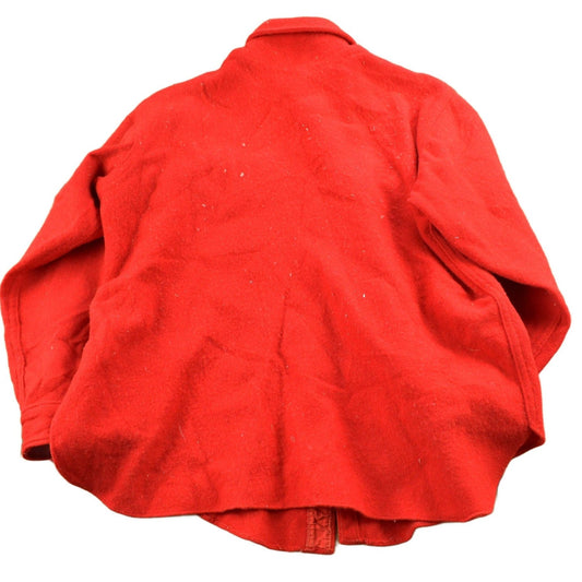 Woolrich Clothing > Men's Clothing > Shirts & Tees > Oxfords & Button Downs Vintage 1950s Woolrich Red Wool Button Up Shirt Men's Large