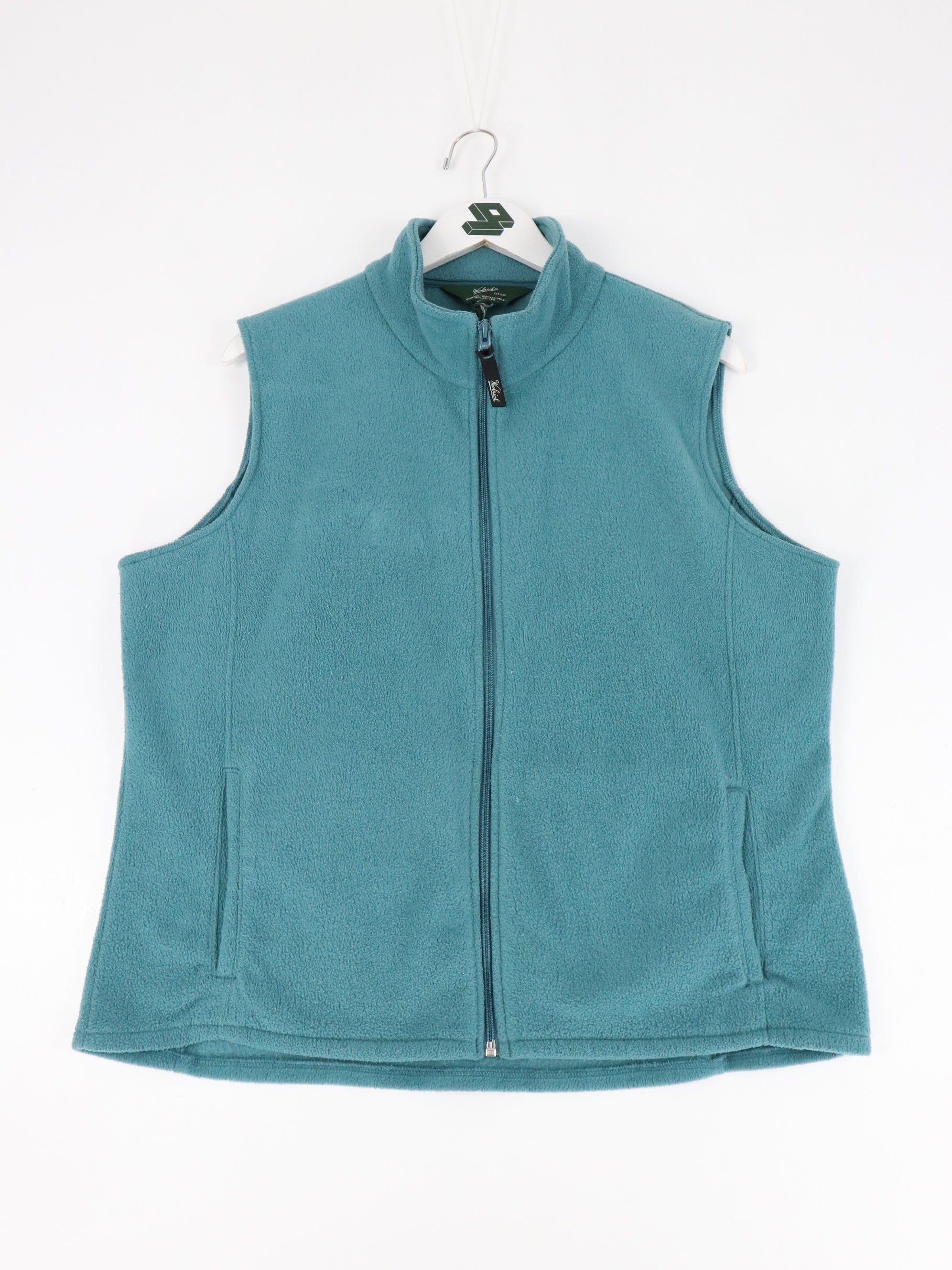 Woolrich Vest Womens XL Blue Fleece Sweater Outdoors