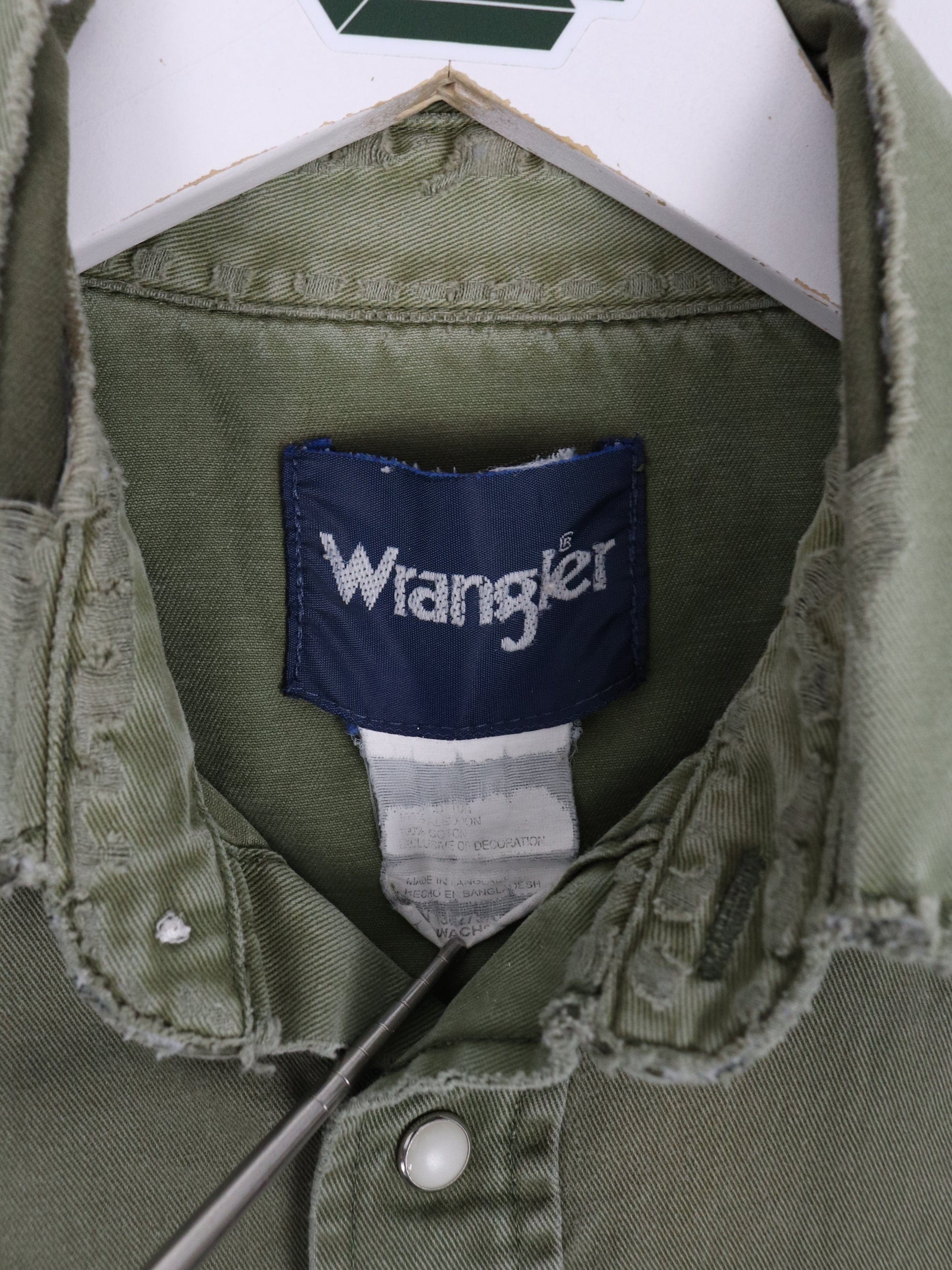 Vintage wrangler hot sale button down shirt