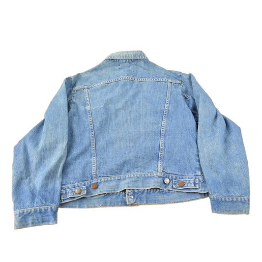 Wrangler Clothing > Gender Neutral Adult Clothing > Jackets & Coats Vintage 1980s Wrangler Light Wash Jean Jacket Men's S
