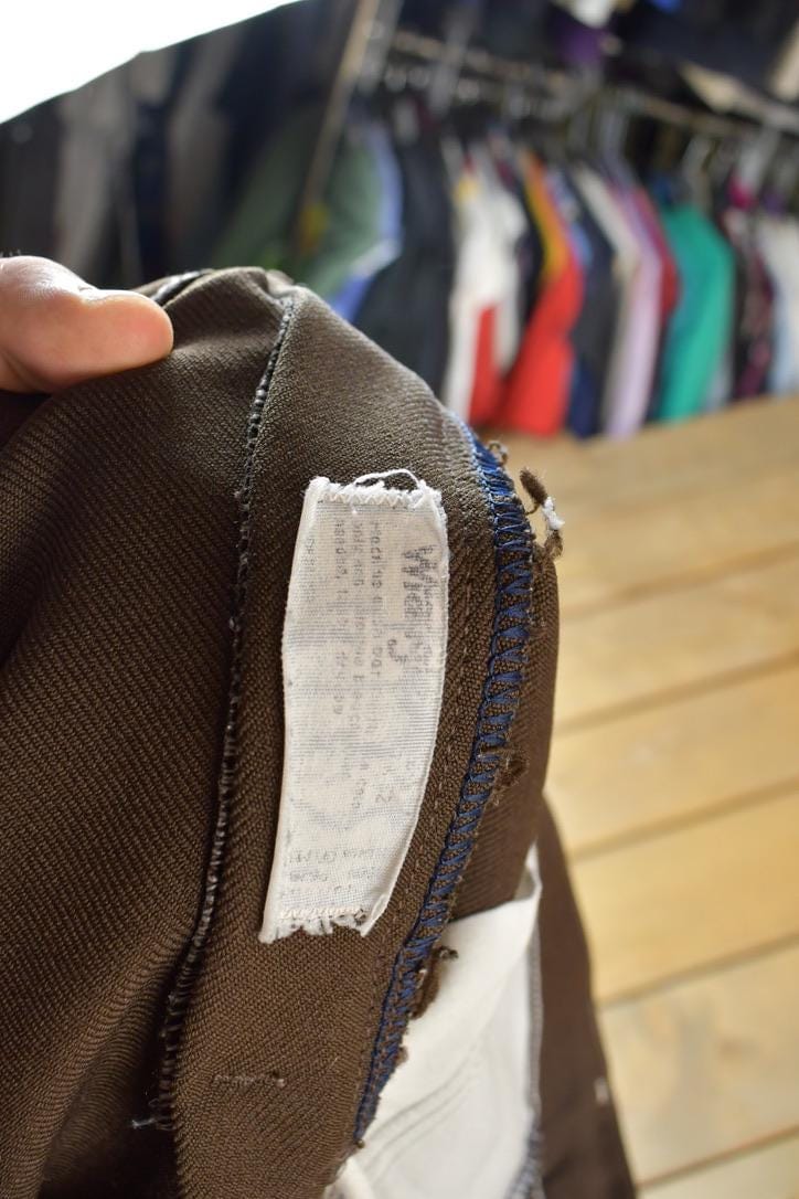 Wrangler Clothing > Gender Neutral Adult Clothing > Pants Vintage 1960s Wrangler Pleated Pants Men's 36 x 28