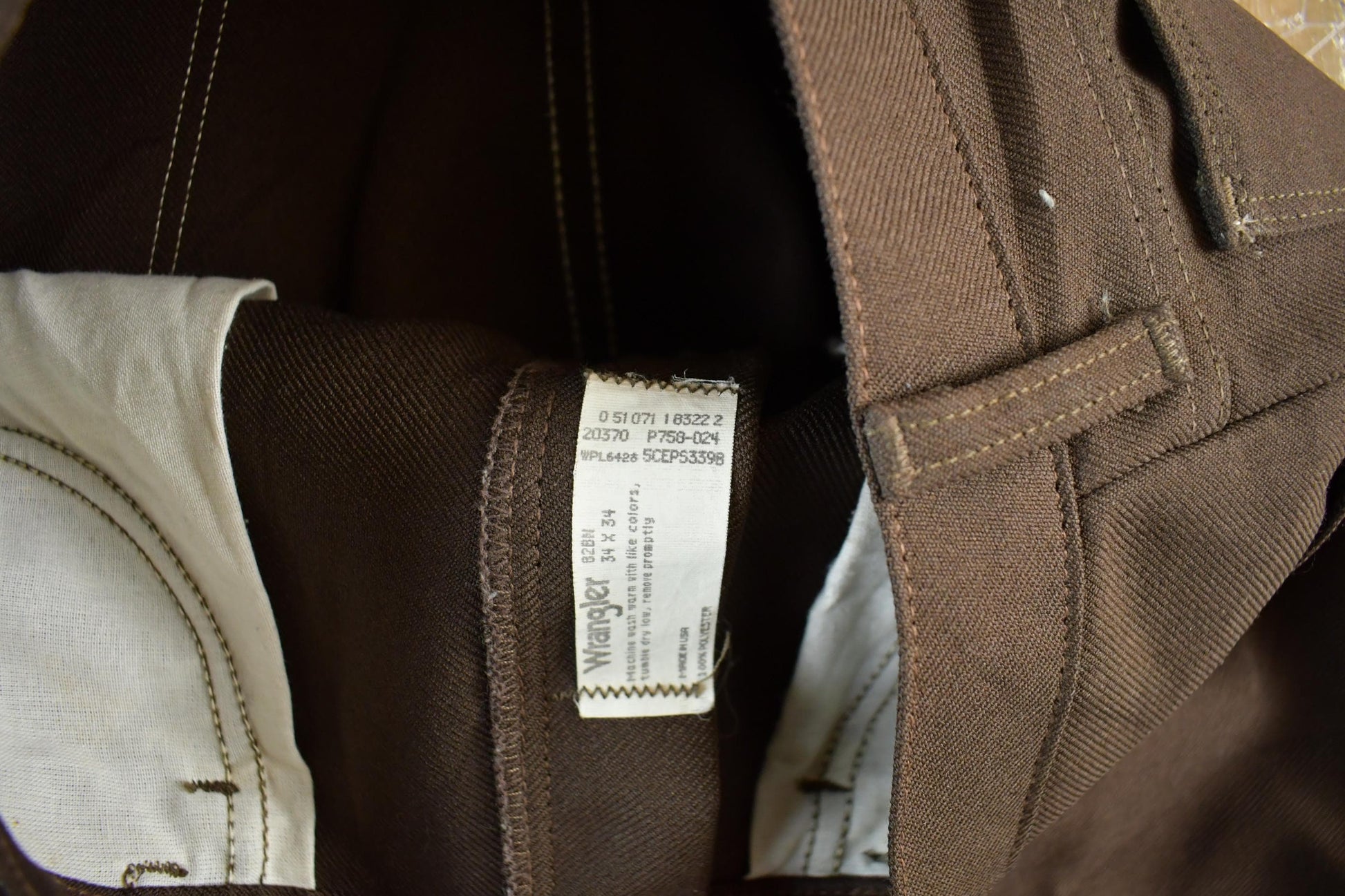 Wrangler Clothing > Men's Clothing > Jeans Vintage 1980s Wrangler Rancher Denim Jeans Men's 33 x 33