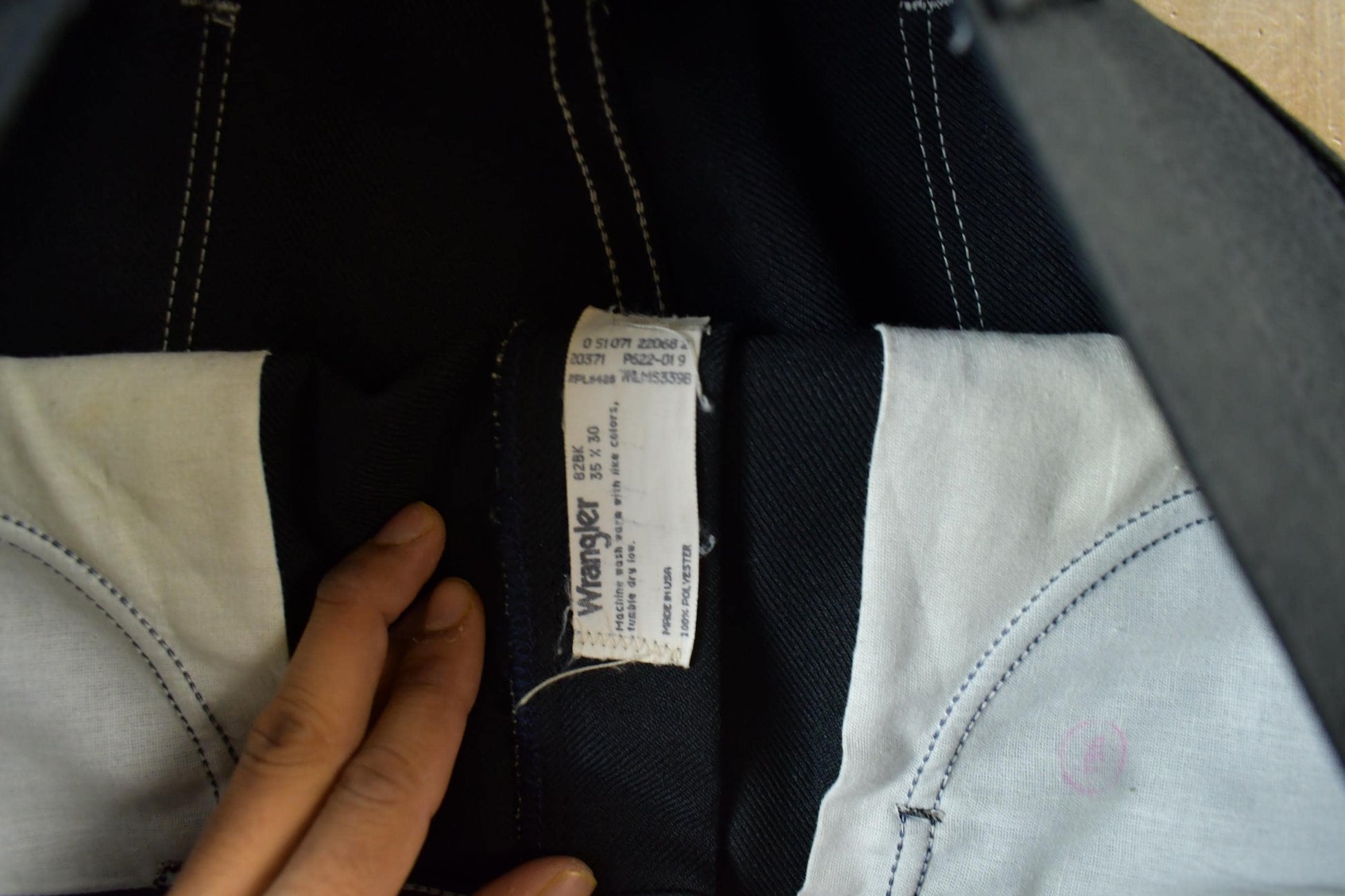 Wrangler Clothing > Men's Clothing > Jeans Vintage 1980s Wrangler Rancher Denim Jeans Men's 34 x 28