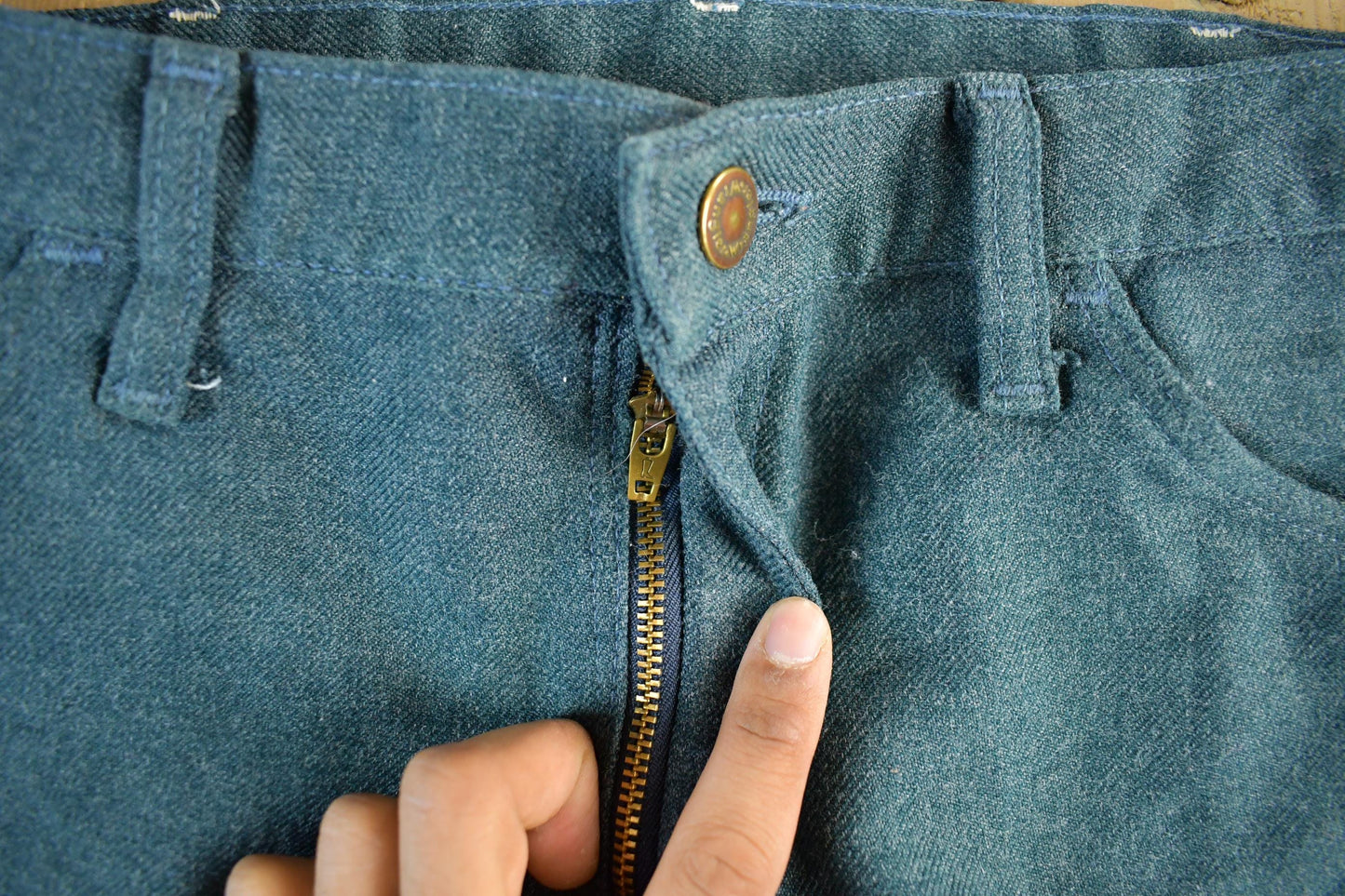 Wrangler Clothing > Men's Clothing > Jeans Vintage 1980s Wrangler Rancher Denim Jeans Men's 34 x 29