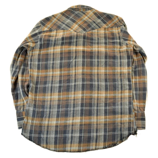 Wrangler Clothing > Men's Clothing > Shirts & Tees > Oxfords & Button Downs Vintage 1990s Wrangler Pearl Snap Western Shirt Men's Large