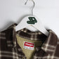 Wrangler Jackets & Coats Wrangler Flannel Jacket Mens Medium Brown Lined Button Up