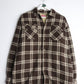 Wrangler Jackets & Coats Wrangler Flannel Jacket Mens Medium Brown Lined Button Up