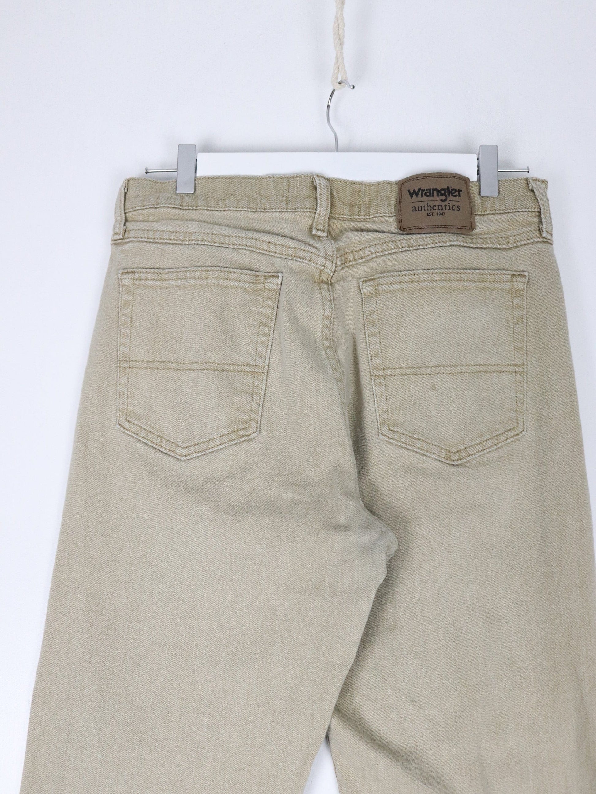 Wrangler Jeans Wrangler Pants Fits Mens 31 x 33 Beige Denim Jeans