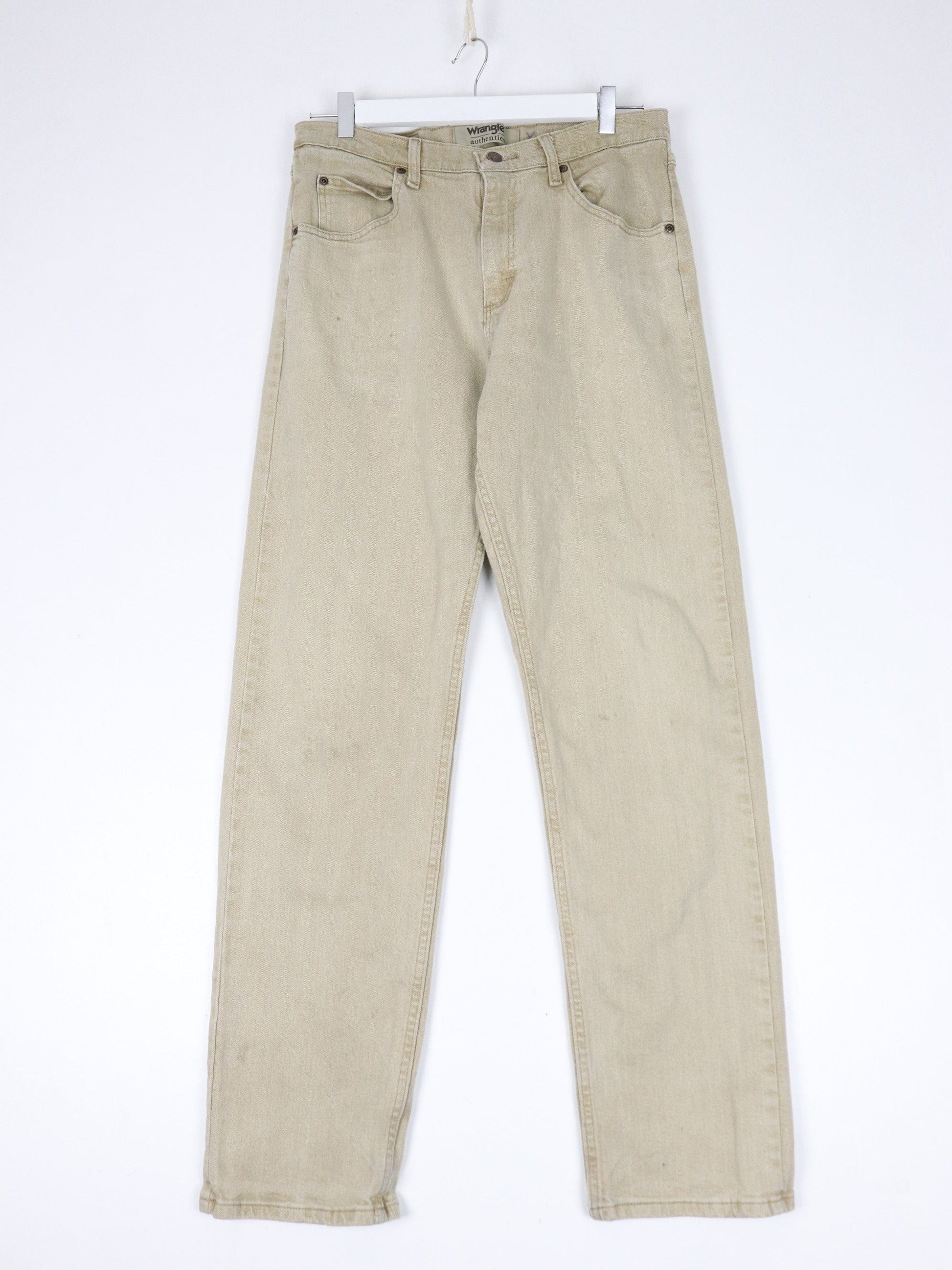 Wrangler Jeans Wrangler Pants Fits Mens 31 x 33 Beige Denim Jeans