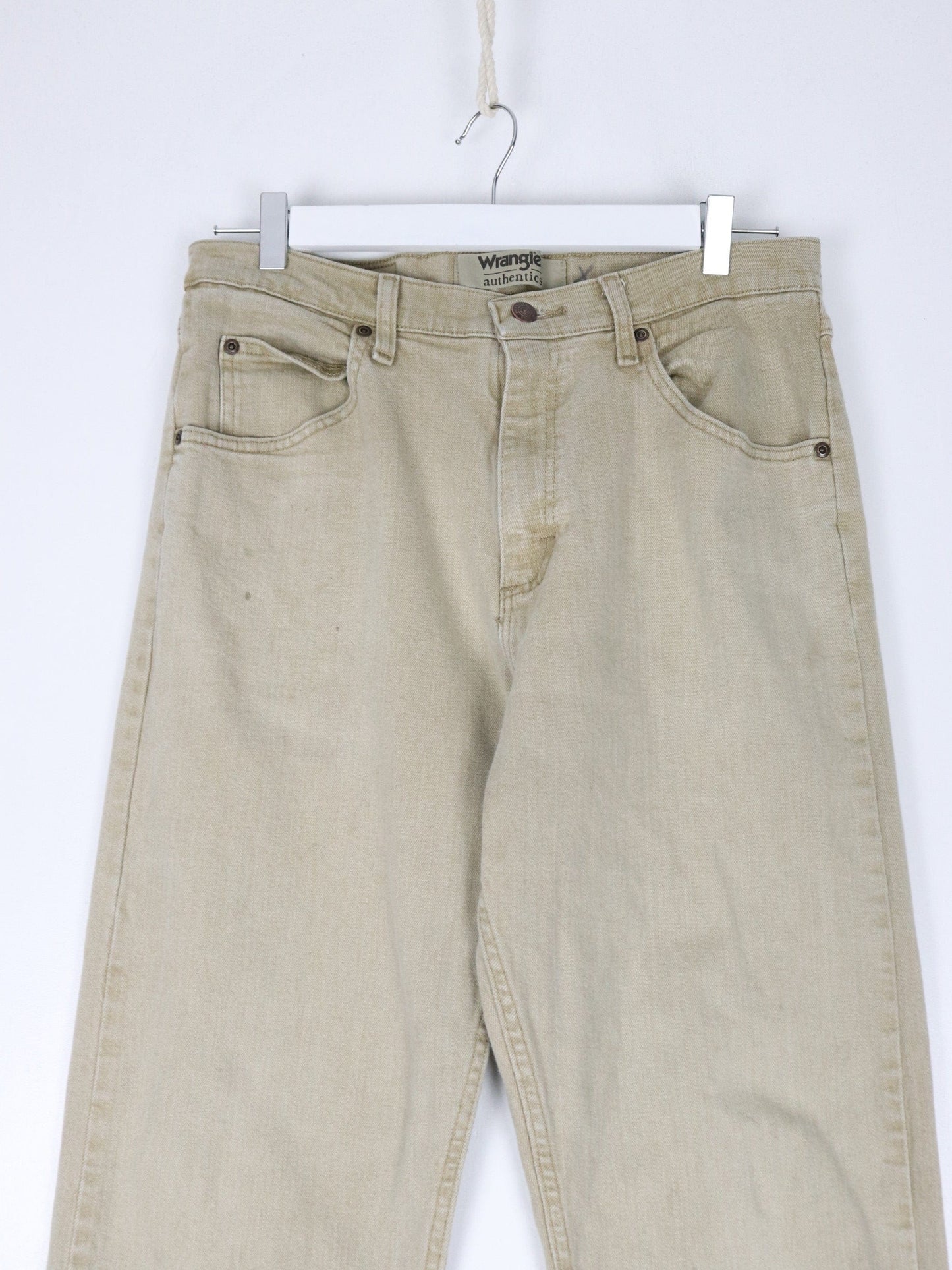 Wrangler Jeans Wrangler Pants Fits Mens 31 x 33 Beige Denim Jeans