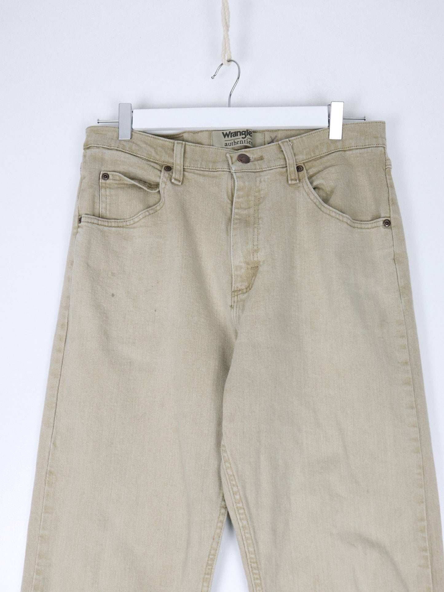 Wrangler Jeans Wrangler Pants Fits Mens 31 x 33 Beige Denim Jeans