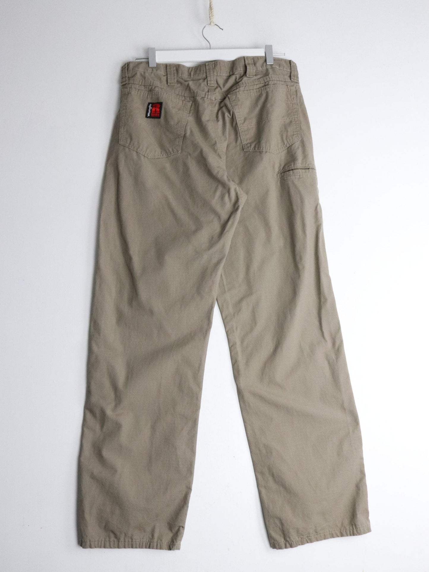 Wrangler Riggs Work Wear Pants Fits Mens 34 x 31 Brown Carpenters from propervintagecanada