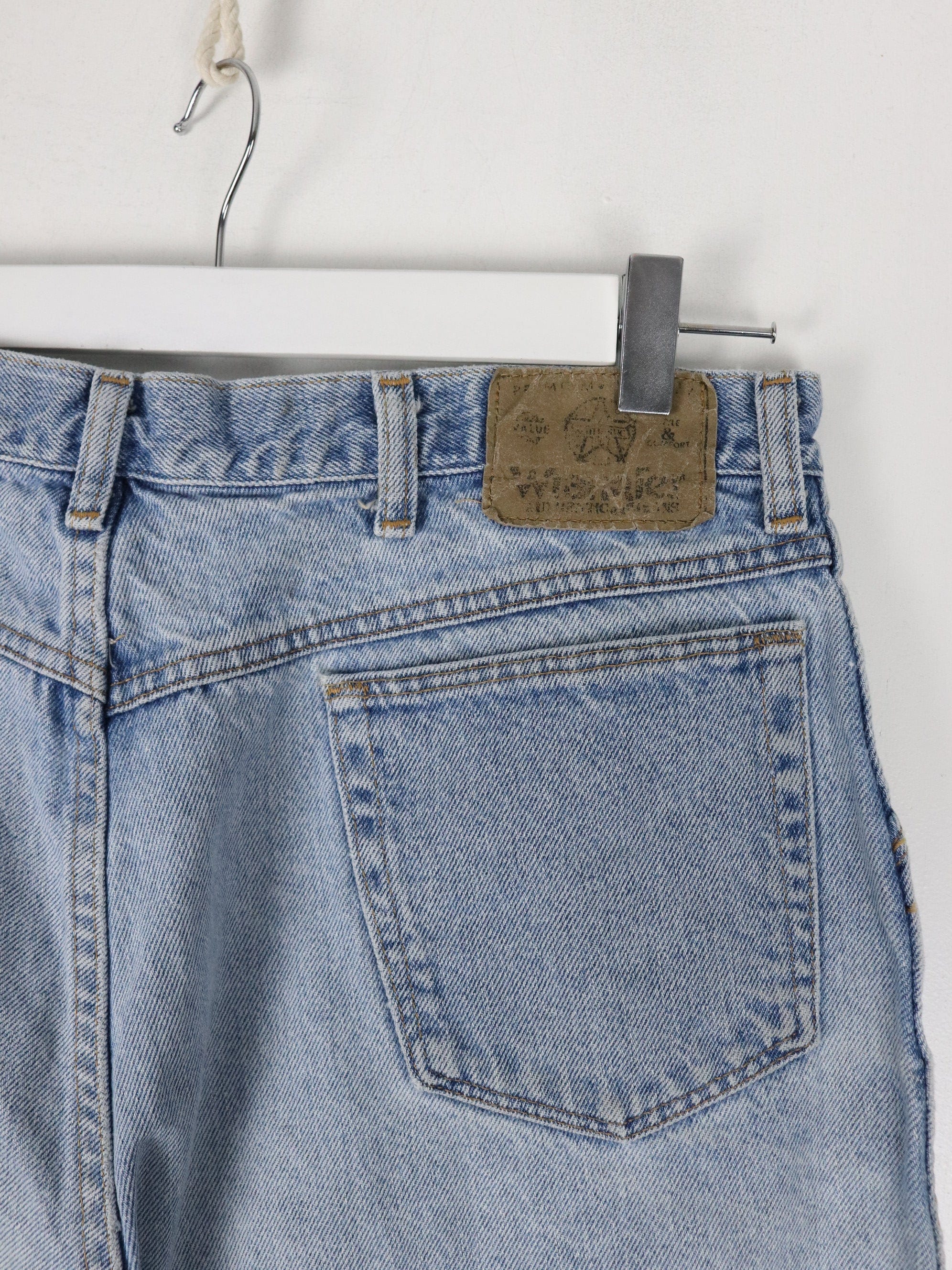 Vintage Wrangler Shorts Fits Mens 32 Blue Denim Jorts – Proper Vintage