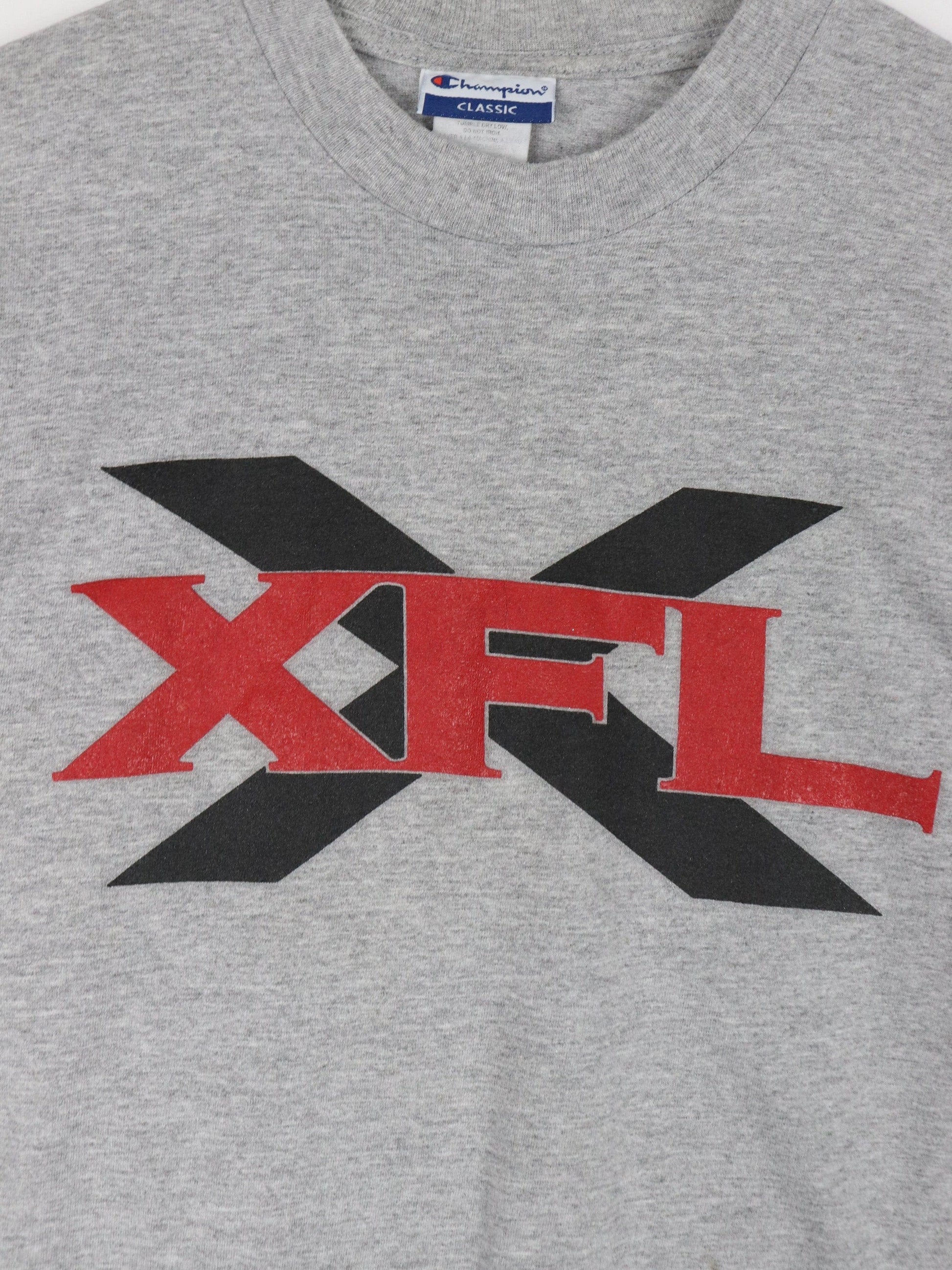 XFL T Shirt Mens Small Grey Football