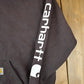 Y2K Vintage Distressed Brown Carhartt Hoodie Sweatshirt Men's XL from propervintagecanada